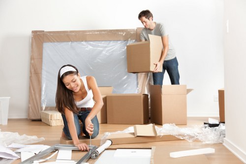 Professional movers assisting with relocation